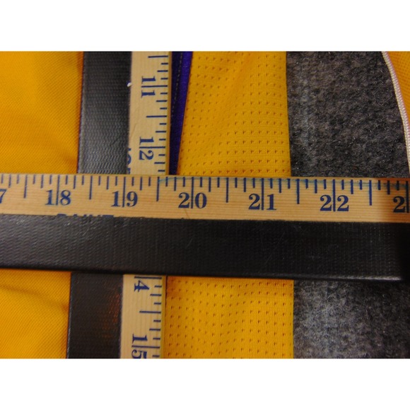 Los Angeles Lakers Track Jacket Mens XL Zip Up Yellow Purple Adidas - Picture 6 of 8